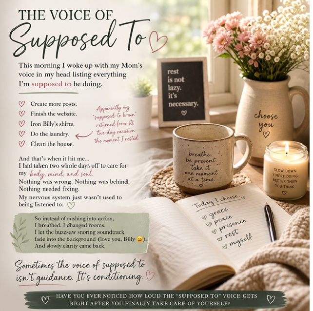 The Voice of “Supposed To”